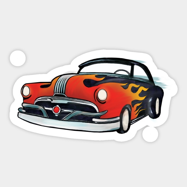 Hot Rod Sticker by Sloosh